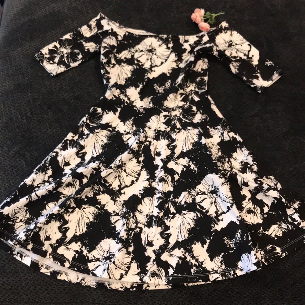 Off the shoulder floral dress